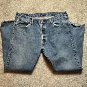 Levi’s medium wash button-fly 501 classic